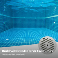 Slotted Grille Pool Inlet Fitting Compact Pool Outlet Fitting Circular Tight Seal