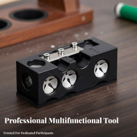 Long-Lasting ABS Material 13-in-1 Cue Tip Tool Portable Multi-Functional Tip Repair Tool Compact for Tournaments