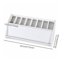 Slanted Dividers Belt Rack Individual Slots Belt Organizer Open-Top Tie Rack Low Front Panel
