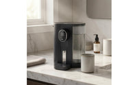 Rechargeable Mouthwash Dispenser LED Display Electric Mouthwash Dispenser Bathroom Accessory Translucent Reservoir Push Button