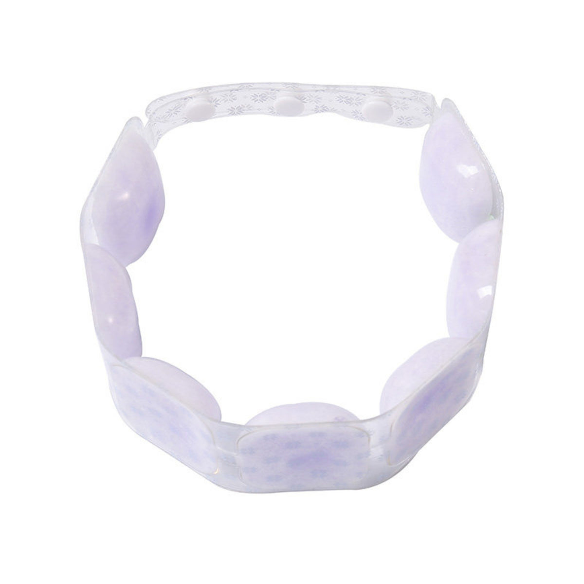 Translucent Neck Cooling Collar Flexible Adjustable Neck Cooler Snowflake Pattern Heat Relief Gear Glossy Finish for Outdoor, Sports