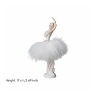 Gift Idea Ballet Dancer Figurine Elegant Pose Ballerina Figurine Hand-Painted Resin Dancer Ornament Lifelike Details for Girls, Dance Studio