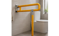 Heavy Duty Toilet Support Bar Rustproof Anti-Slip Shower Grab Bar Wall Mounted Bath Aid for Seniors