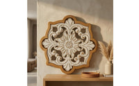 Floral Scroll Wall Decor Distressed Finish House Decoration Vintage Style for Home Decor