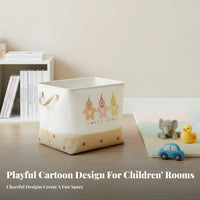 Large Capacity Drawstring Toy container particleprotective Home Organization Cartoon Pattern Household Storage adaptable Use for Families, Parents, College Students, Playroom, Nursery, Bedroom, Living Room