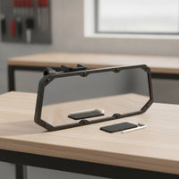 Marine Mirror with Bracket Adjustable Rearview Mirror with Clamp Corrosion-Resistant Heavy Duty for Boaters, Boats, UTVs