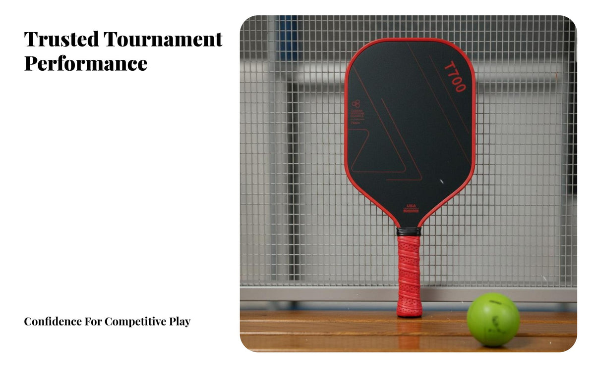 Pickleball Paddle Ergonomic Grip Carbon Fiber Pickleball Paddle Enhanced Sphere Rotation Safeguarding Perimeter Guard
