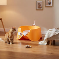 Semi-Enclosed Waste Receptacle Easy to Clean Spill-Resistant Cat Potty Pet Supplies for Cats