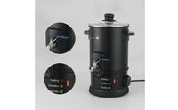 Stainless Steel Depilatory Compound Melting Pot with Spigot Double-Layer Insulated Electric Depilatory Compound Melter Temperature-Controlled Appliance Countertop for Estheticians
