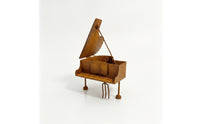 Piano Planter Rusted Piano-Shaped Planter Tabletop for Desk, Shelf