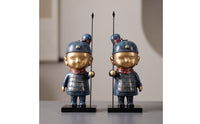 Ancient-Themed Fighter Figurines Tabletop Fighter Figurine Collectible Sculptures with for Collectors, Bookshelf