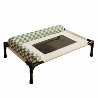 Elevated Pet Bed with Bolster Breathable Elevated Pet Bed Indoor Raised Pets Cot for Bedroom