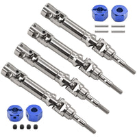 4 Pieces Drive Shafts Universal Joint RC Driveshafts Modular Hardware