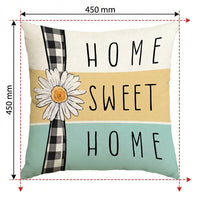 Easter Throw Pillow Case Digital Printing Easter Pillow Cover Machine Washable Decorative Bunny Pillowcase for Homeowners, Living Room, Bedroom, Chair