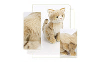 Cat Stuffed Animal Stuffed Feline Stuffed Toy Kitten Stuffed Animal Fuzzy Sitting for Children, Nursery, Shelf