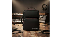 Large Capacity Effects Processor Case Thickened Electronic Drum Bag Multiple Pockets Padded Synth Backpack Dual Carry for Stage, Travel, Rehearsal