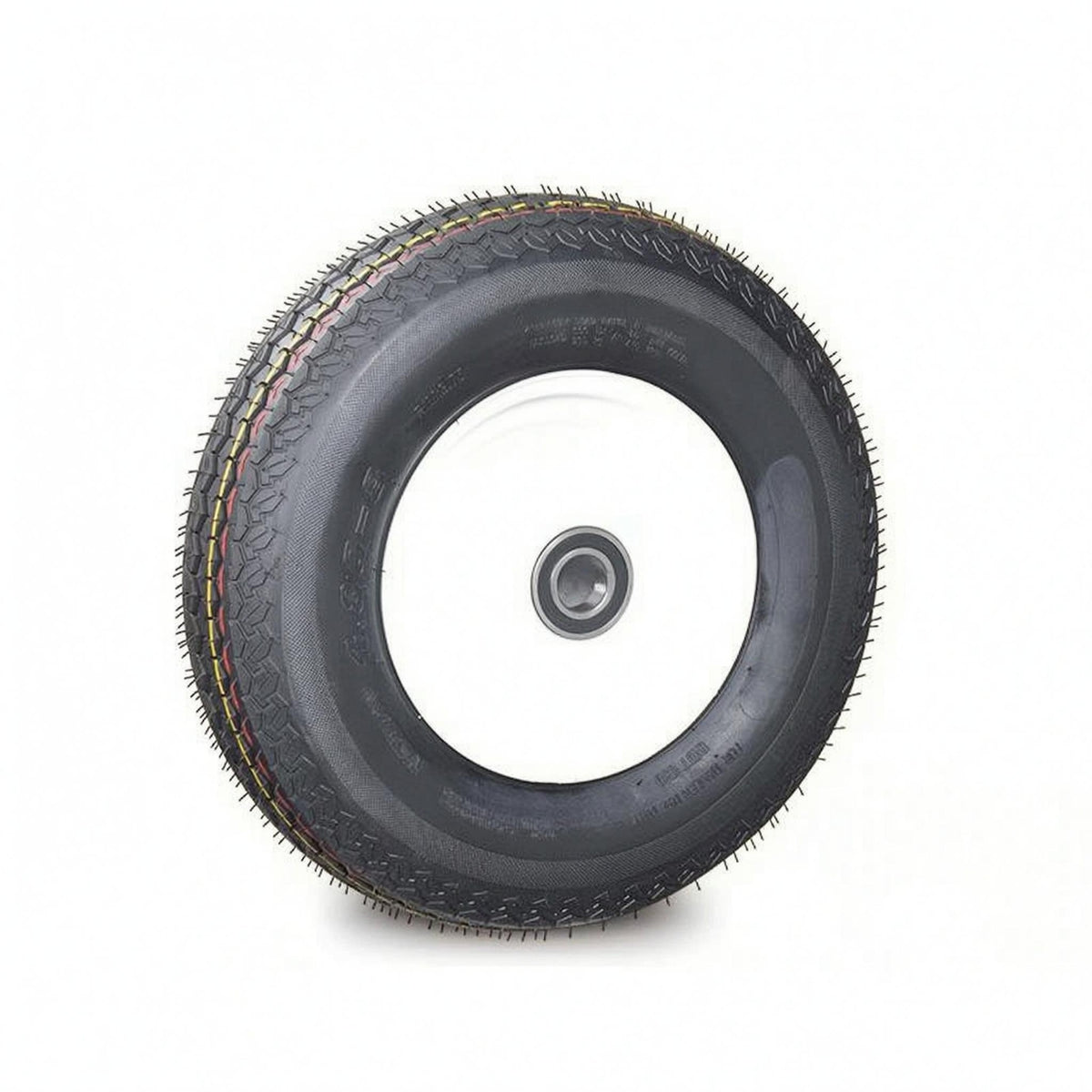 16-Inch Wheel Industrial 30 Mm Mount Wheel Black