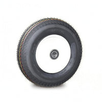 16-Inch Wheel Industrial 30 Mm Mount Wheel Black