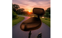 Supportive Electric Cycle Saddle with Backrest Padded Electric Bicycle Seat with Backrest Replacement Thick for Commuters