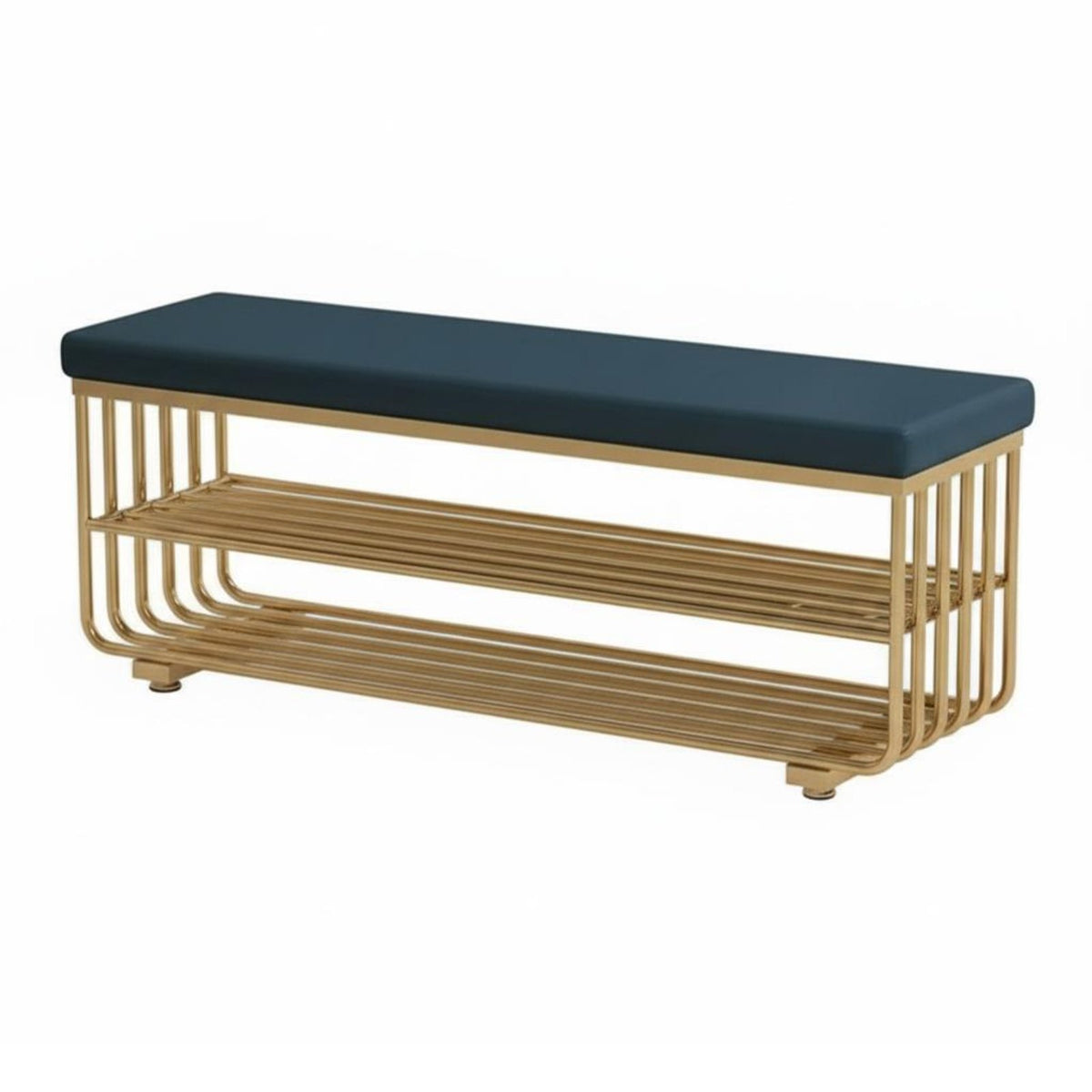 Luxurious Design Upholstered Shoe Rack Bench Padded Seat paded Rack Bench adaptable Use Entryway Seating Multi-Purpose for Apartment Dwellers, Homeowners, Hallway, Mudroom, Bedroom, Living Room