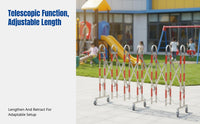 Stainless Steel Arch Expandable Barrier, Mobile Outdoor Fence, Workshop Construction Isolation Guardrail