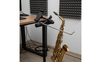 Saxophone Phone Holder Secure Grip Saxophone Phone Mount Digital Sheet Music Holder 360° Rotatable Musical Instrument Accessory