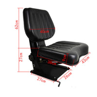Agricultural Vehicle Seat with Shock-Absorbing Padded Seat Adjustable for Farmers, Agricultural Vehicles