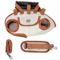 Multi-Functional Portable Dog Carrying Bag Leash Attachable Pet Carrier Sling Spine Protection Design for Outdoor