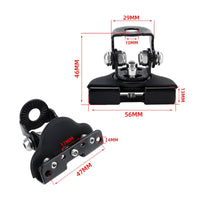 Hood Light Bracket Adjustable Hood Clamp No-Drill Bracket Heavy-Duty Clamp-on Mount Universal for off-Roaders, Camping