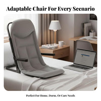 Space Saving Foldable spinerest Chair Multi-Purpose Foldable Zaisu with spinerest Lightweight & Portable floor mat Seat No Assembly Required for Students, Young Adults, Dorm Room, Bedroom, Small Spaces, Bay casement