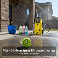 6-in-1 Pressure Washer Nozzle Time Saver 6 in 1 Pressure Washer Nozzle Multi-Angle Spray Head for Car Washing