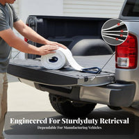 High Strength Heavy-Duty Tow Strap Wear-Resistant Tow Strap Kit Reinforced Loops Towing Equipment Multi-Layer Design for Truck Drivers, Away from-Pavement Enthusiasts, Roadside Assistance