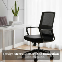 Height Adjustable Rolling Mesh spine-support Chair 360-Degree rotate Office Furniture Lumbar Support Ergonomic spine-supportrest for Students, Remote Workers, gaming enthusiasts, Dormitory, Study Room, Bedroom