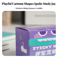 105 Sheets Transparent Sticky Note Roll Pearlescent Finish Translucent Page Markers Repositionable Self Note Roll for Study, Learning, School