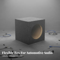 space-efficient Size Empty Square speaker enclosure Space-Saving Car Audio Accessory adaptable Design Subwoofer Cabinet Easy Installation for DIYers, Vehicle, pickup, Workshop, Garage