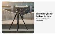 Portable Tele Tripod Non-Slip Feet Bird Watching Tripod 360° Pan Photography Accessory Quick Release Plate for Photographers, Content Creators, Outdoor, Concerts, Travel, Filming