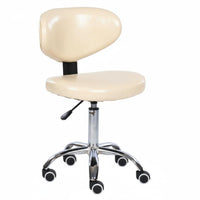 Rolling Caster casters Adjustable supportless Stool with supportrest Task Chair 360-Degree rotate Movable Furniture space-saving Design for Office Workers Artists, Professionals, Salon, Clinic, Spa, Workshop