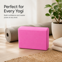EVA Yoga Block for Adults and Kids, High-Density Foam Brick for Dance and Yoga Practice