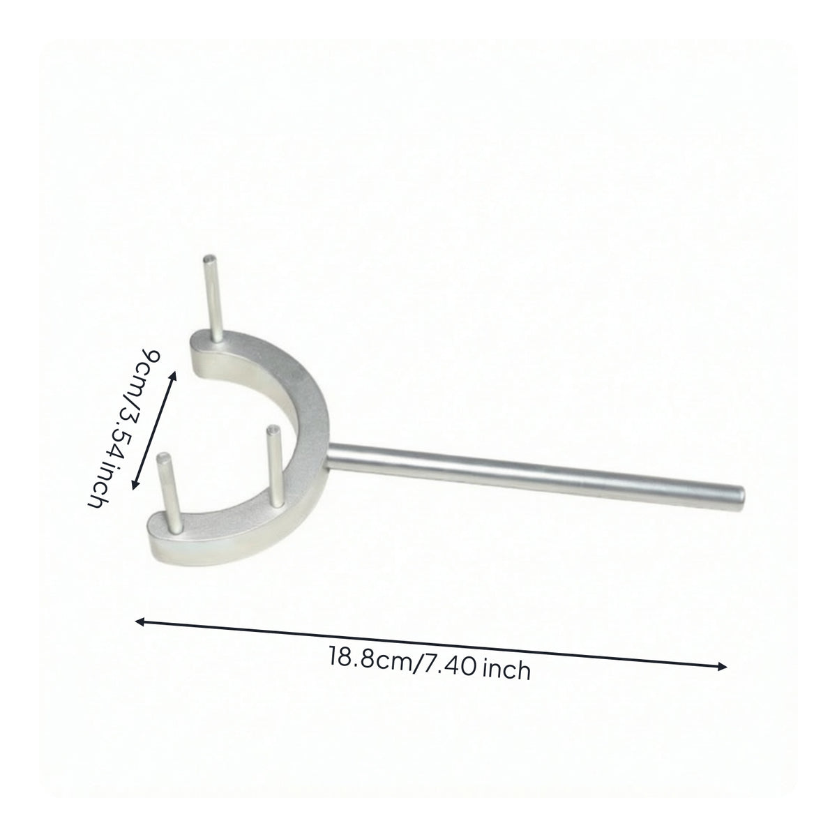 Steering Tool Square Drive Three-Jaw Wrench Tool Long Handle Long-Lasting for Mechanics, Auto Repair, Workshops