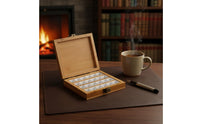 Empty Wooden Paint Box Removable Pans Bamboo Watercolor Case Compact Empty Watercolor Palette for Artists, Painters, Outdoor Painting