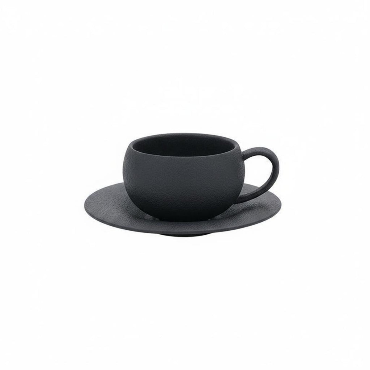 Comfortable Handle Ceramic Coffee Cup Set Great Gift Ceramic Coffee Mug with Saucer High-Temperature Fired for Adults, Cafe, Kitchen, Office