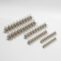 Terminal Block for Connector Blocks Electrical Projects, 5 Pack of 12 Way Electric Cable Connector Block, Flexible Screw Terminal for Home Wiring