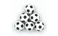 6 Pieces Standard Size 28 Mm Foosball Ball Long-Lasting Material Black and White Table Soccer Ball Colorfast Table Soccer Balls Fade Resistant