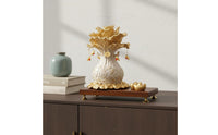 Housewarming Gift Wealth Attraction Statue Symbol of Prosperity Feng Shui Wealth Ornament Auspicious Chinese Auspicious Wealth Bag Good Luck for New Homeowners, Business Owners, Entryway, Living Room, Office, Reception Desk
