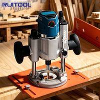 Trimmer Double Fence Aluminum Base Plate Grooving Guide Woodworking Cutting Positioning Auxiliary Tool