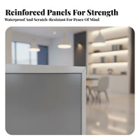Simple Cashier Counter Versatile Company Front Counter Spacious Countertop Modern Reception Desk for Cashiers, Shopkeepers, Boutique, Cafe, Restaurant