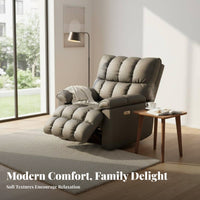 Adjustable Recline Electric Rocking Recliner Full Body Support Single Sofa 360-Degree Swivel Lounge Chair Ergonomic Design for Adults, Home Theater Enthusiasts, Seniors, Living Room, Bedroom