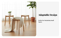 Space-Saving Stacking Square Stool Sturdy Structure Stackable Square Seat Multi-Purpose Household Furniture High Load Capacity for Homeowners, Families, Adults, Small Areas, Dining Room, Kitchen, Bedroom