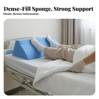 Pressure Relief Ankle Protector Cushion Ergonomic Design Heel Protector Pillow Soft Cover for Paralyzed Individuals, Elderly, Hospital