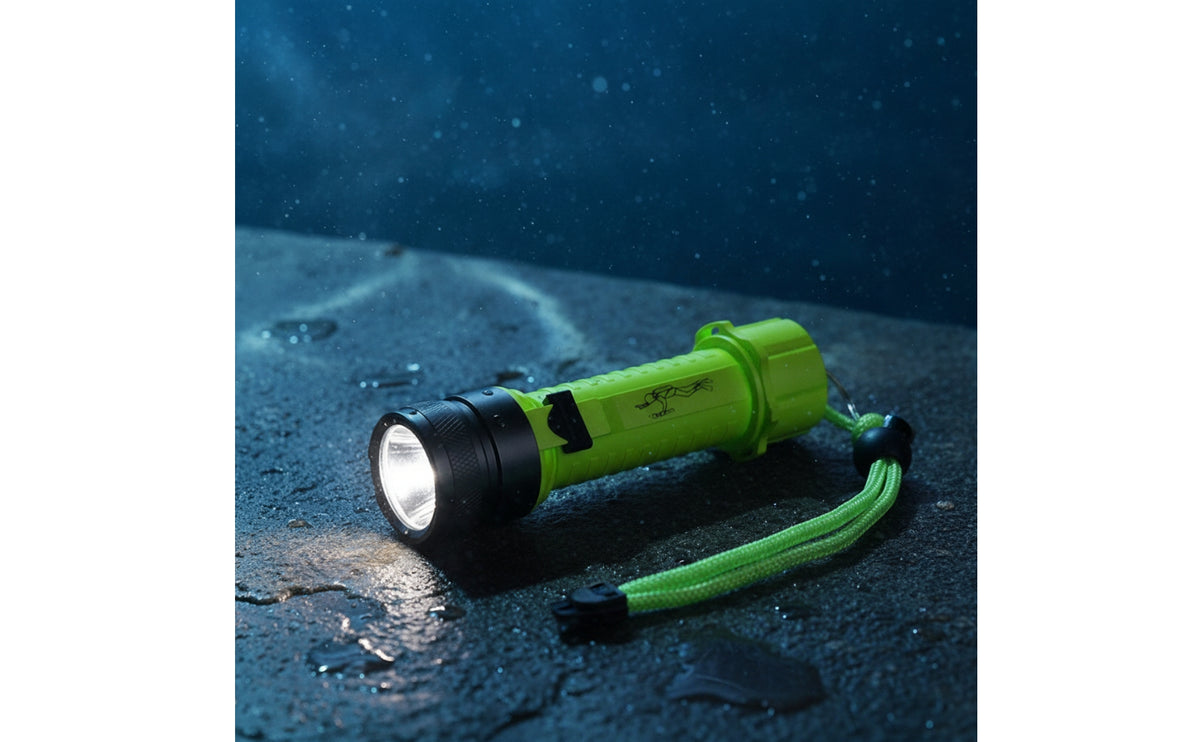 Rugged Flashlight with Wrist Strap Compact Handheld Flashlight Mini Torch for Night Work